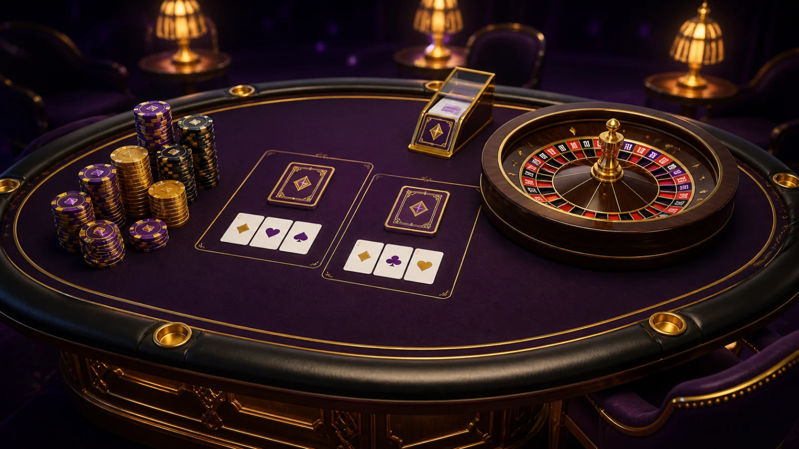 Tischspiele: Poker, Baccarat, Blackjack und Roulette